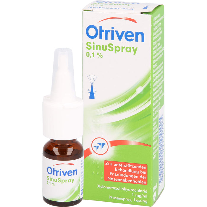 Otriven SinuSpray Nasenspray bei Entzündungen der Nasennebenhöhlen, 10 ml Solution