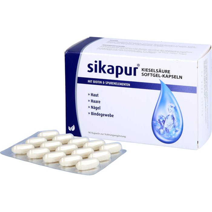 sikapur Kieselsäure Softgel-Kapseln, 90 pcs. Capsules