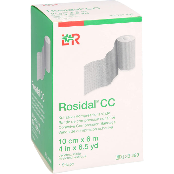 Rosidal CC Kohäsive Kompressionsbinde 10 cm x 6 m, 1 pcs. Bandage