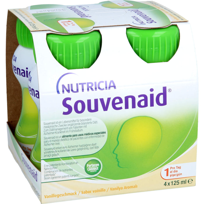 NUTRICIA Souvenaid Vanillegeschmack Trinkflaschen, 4 St. Flaschen