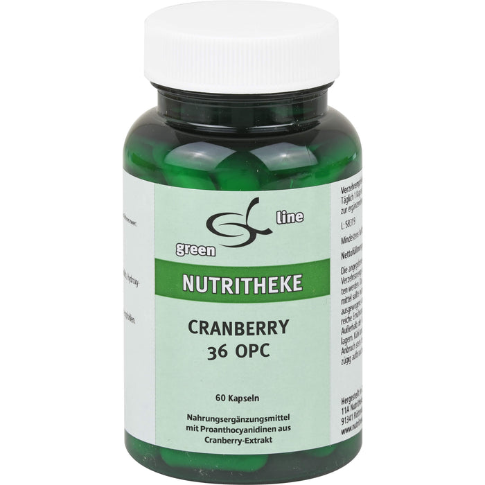 green line NUTRITHEKE Cranberry 36 Kapseln, 60 St. Kapseln