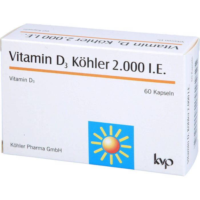 Vitamin D3 Köhler 2000 IE, 60 St. Kapseln