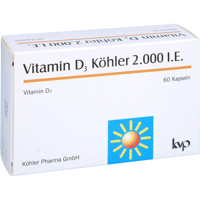 Vitamin D3 Köhler 2000 IE, 60 pc Capsules