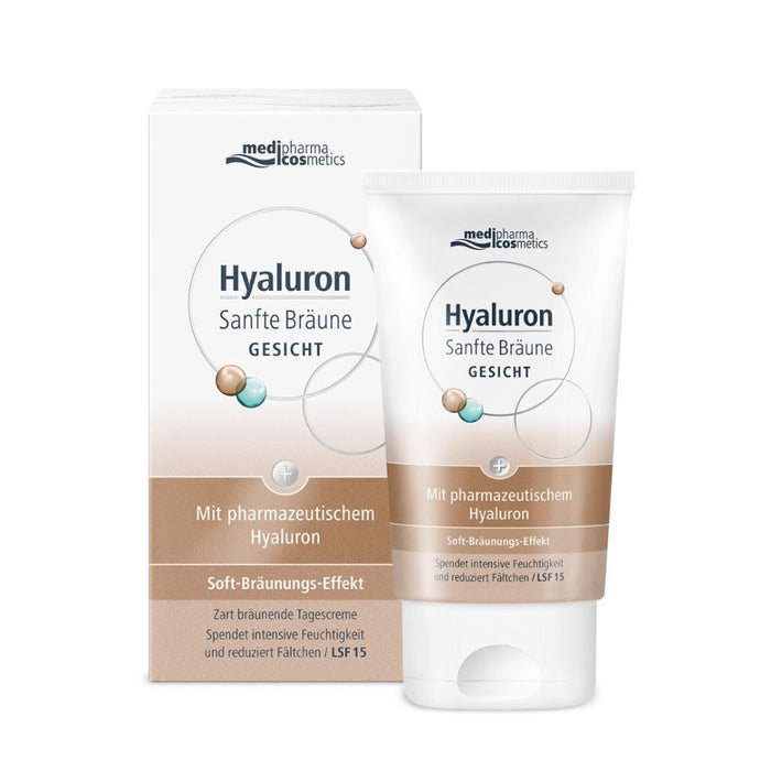 medipharma cosmetics Hyaluron Sanfte Bräune Gesichtscreme, 50 ml Cream