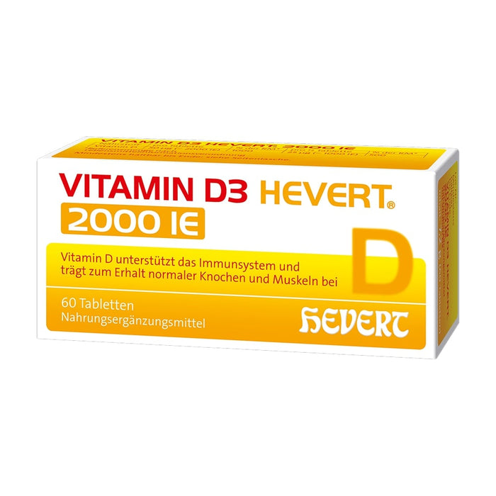 Vitamin D3 Hevert 2000 IE Tabletten, 60 St. Tabletten