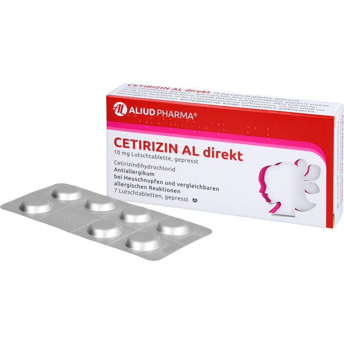 Cetirizin AL direkt 10 mg Lutschtabletten bei Allergien, 7 St. Tabletten