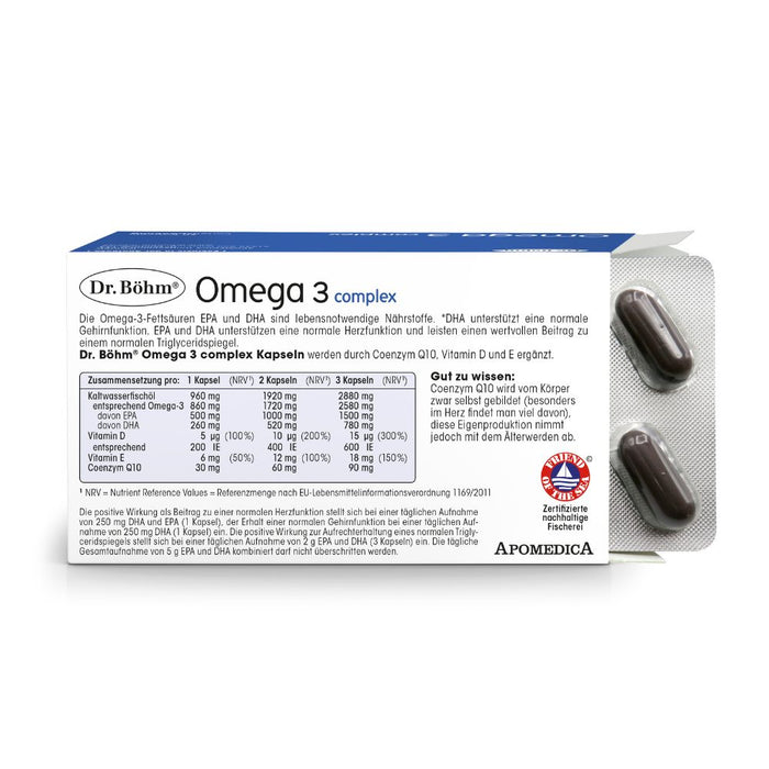 Dr Böhm Omega 3 complex Kapseln, 60 pc Capsules