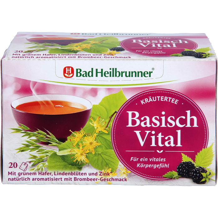 Bad Heilbrunner Kräutertee Basisch Vital, 20X2.0 g FBE