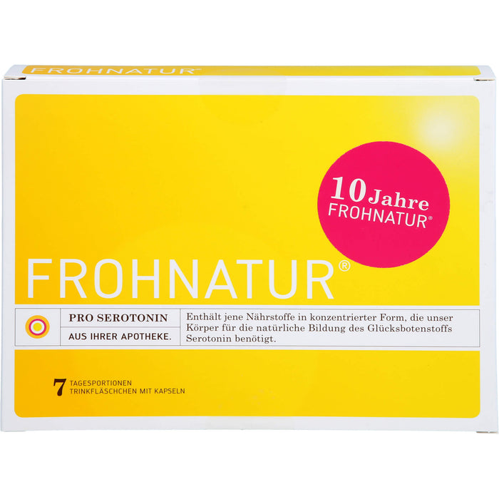 Frohnatur Pro Serotonin Trinkfläschchen mit Kapseln, 7 pcs. Ampoules