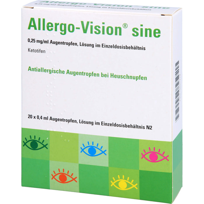 Allergo-Vision sine 0,25 mg/ml Augentropfen, 20 pcs. Ampoules