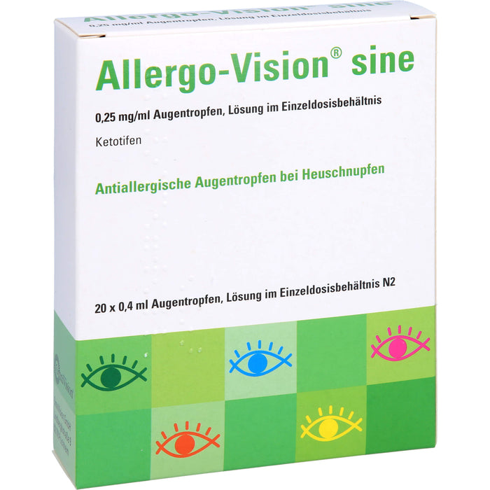 Allergo-Vision sine 0,25 mg/ml Augentropfen, 20 pc Ampoules