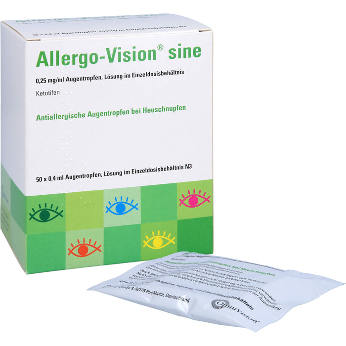 Allergo-Vision sine 0,25 mg/ml Augentropfen, Lösung im Einzeldosisbehältnis, 50X0.4 ml EDP