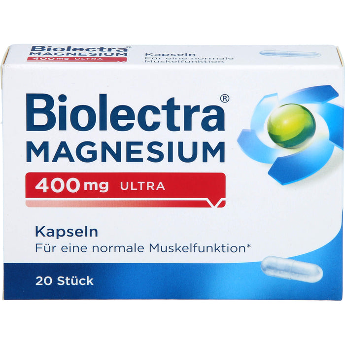 Biolectra Magnesium 400 mg ultra Kapseln, 20 pc Capsules