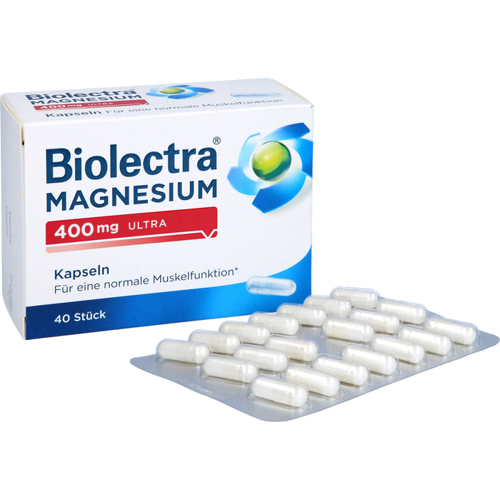 Biolectra Magnesium 400 mg ultra Kapseln, 40 pc Capsules