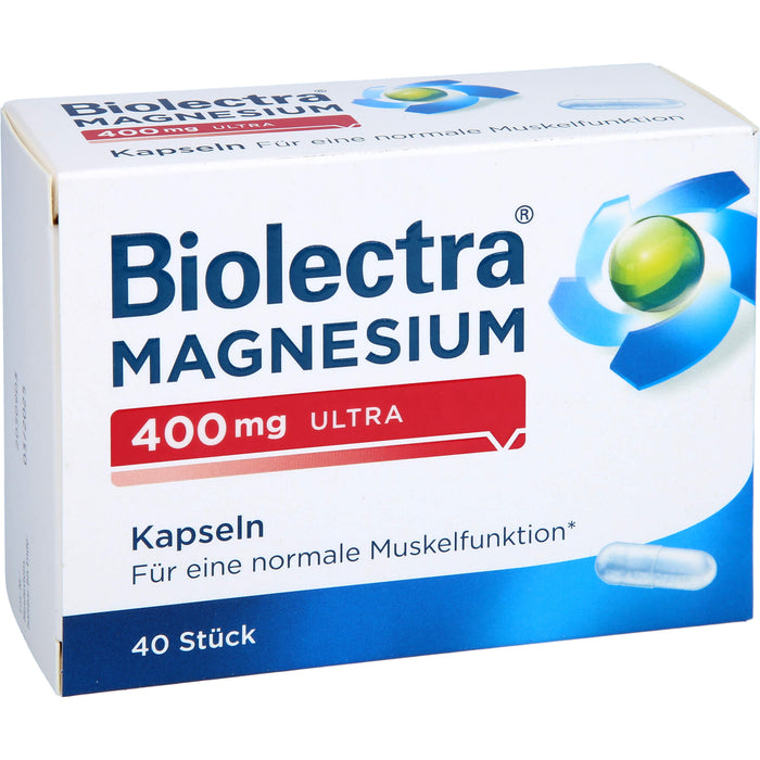 Biolectra Magnesium 400 mg ultra Kapseln, 40 pcs. Capsules