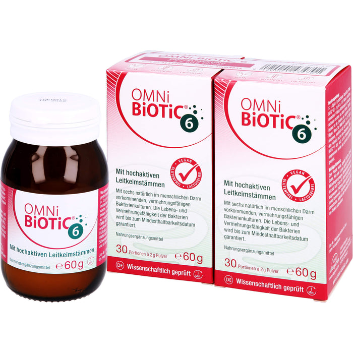 Omni Biotic 6 Doppelpackung, 120 g Pulver