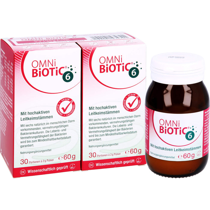 Omni Biotic 6 Doppelpackung, 120 g Poudre