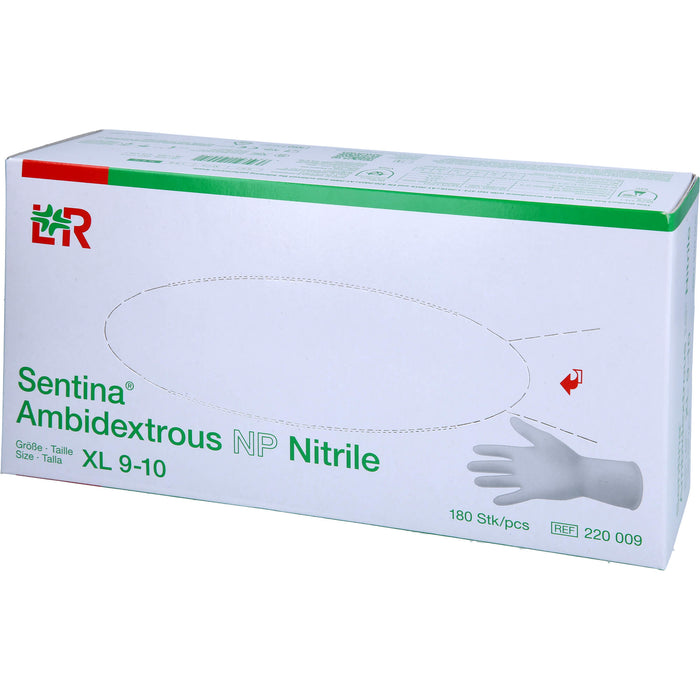 Sentina Ambidextrous Nitrile USH unsteril Gr. XL, 180 St HAS