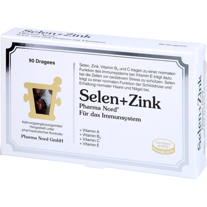 Selen + Zink Pharma Nord Dragees, 90 pcs. Tablets