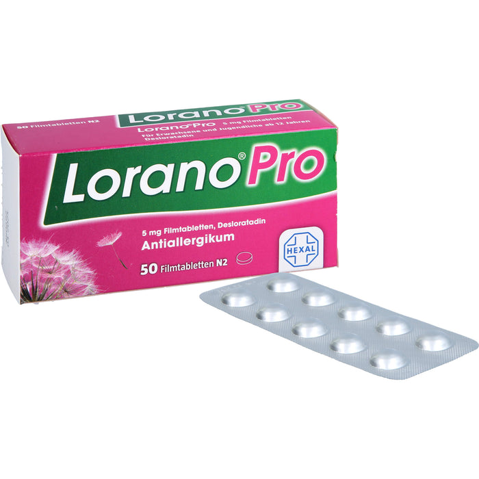 Lorano Pro Filmtabletten Antiallergikum, 50 pcs. Tablets