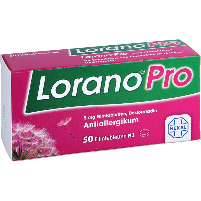 Lorano Pro Filmtabletten Antiallergikum, 50 pcs. Tablets