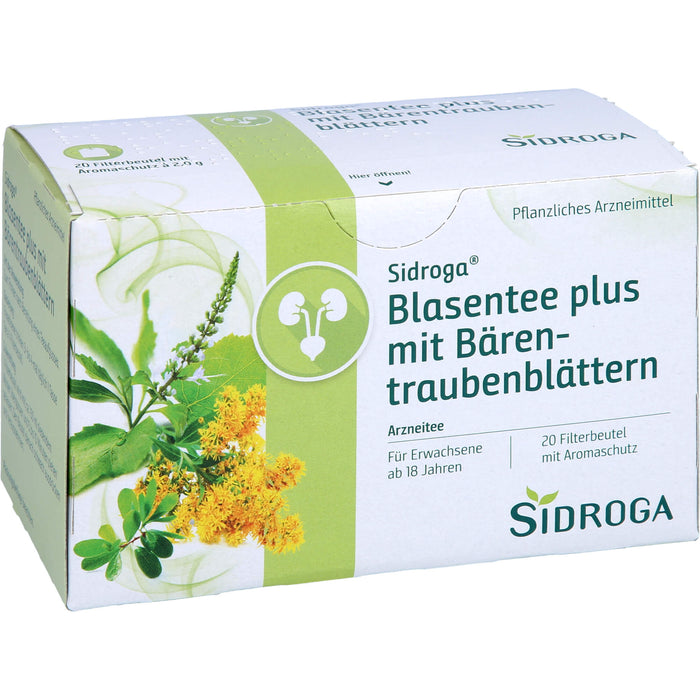 Sidroga Blasentee plus mit Bärentraubenblättern, 20 pcs. Filter bag