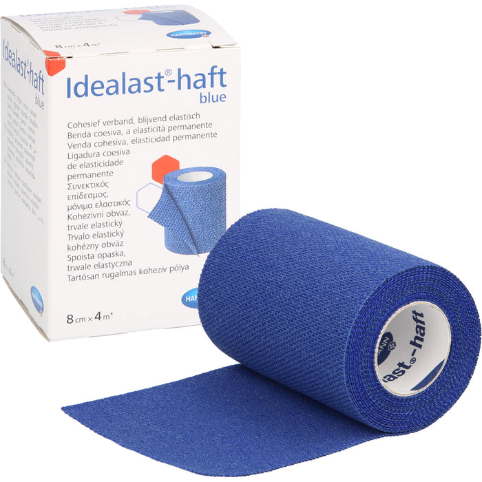 Idealast-haft color Binde 8cmx4m blau, 1 St. Binde