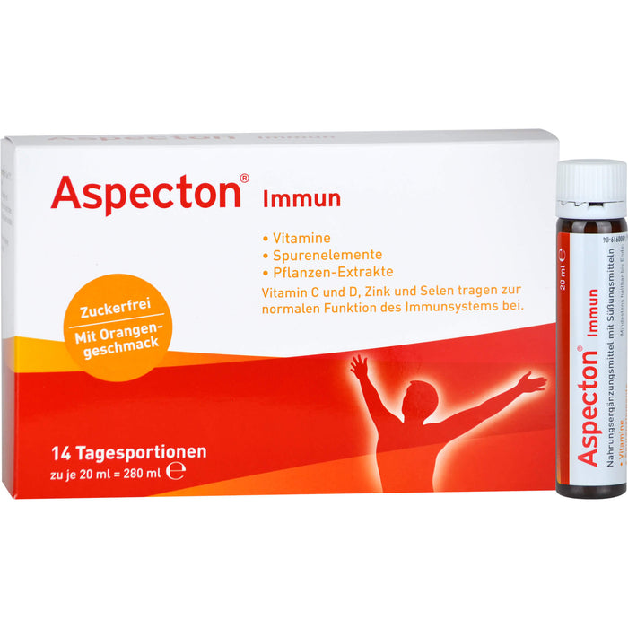 Aspecton immun Trinkampullen zuckerfrei, 14 St. Ampullen