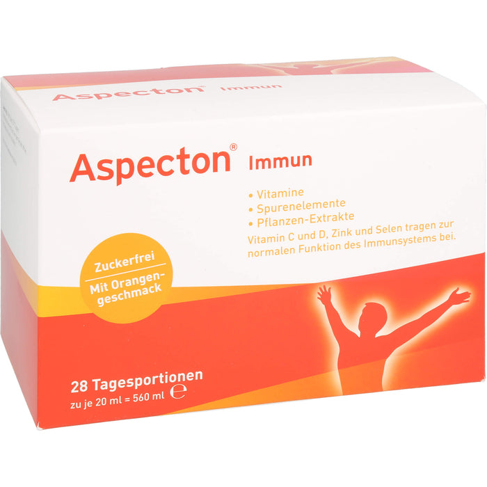 Aspecton immun zuckerfrei Trinkfläschchen, 28 pc Ampoules