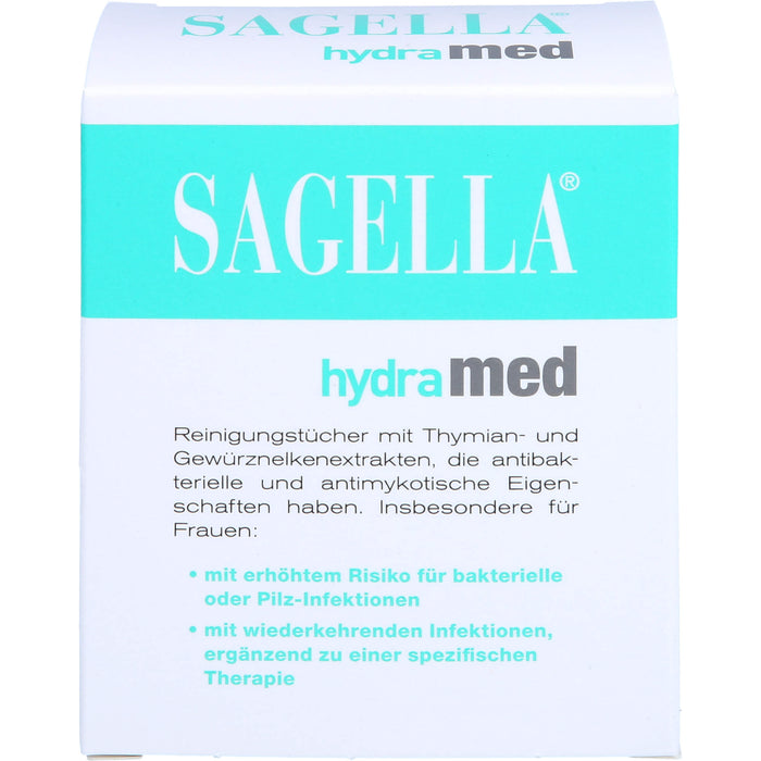 SAGELLA hydramed Intim-Reinigungstücher, 10 pc Tissus