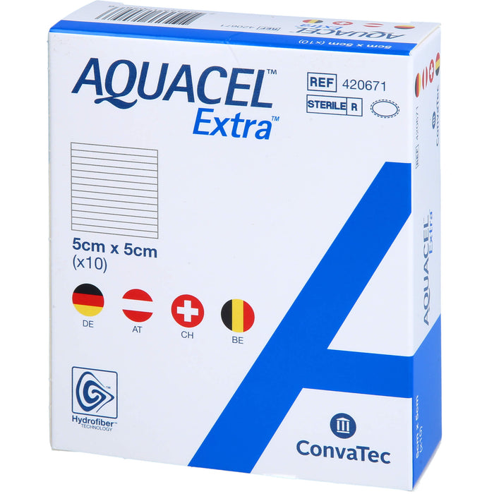 AQUACEL Extra 5x5cm Verband, 10 St VER