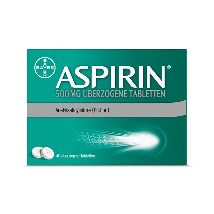 ASPIRIN 500 mg überzogene Tabletten, 40 pc Tablettes