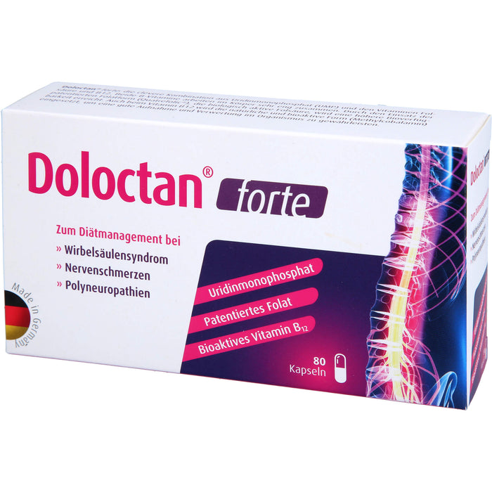 Doloctan forte Kapseln bei Wirbelsäulensyndrom, Nervenschmerzen und Polyneuropathien, 80 pc Capsules