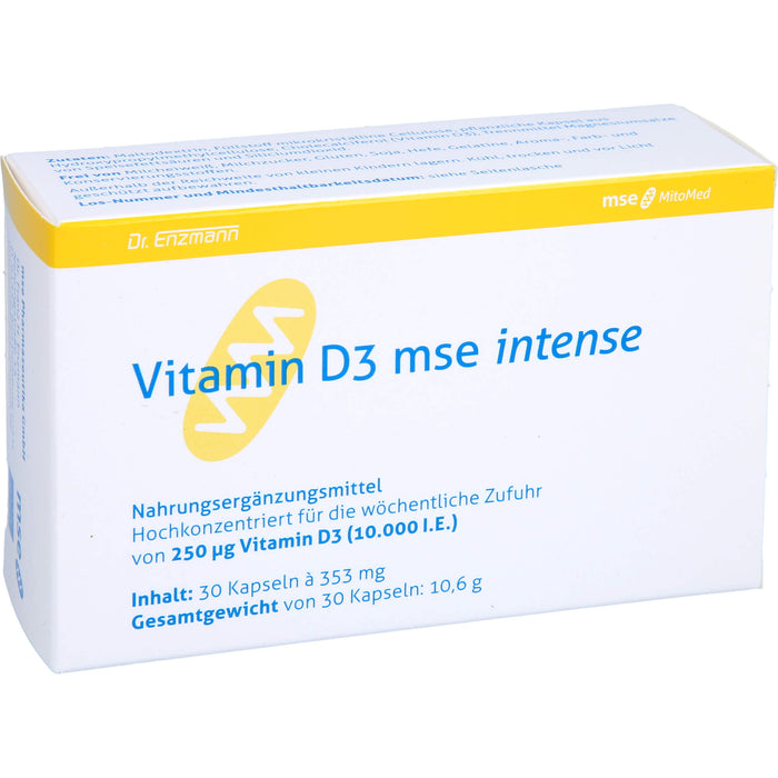 Vitamin D3 mse Intense Kapseln, 30 pcs. Capsules