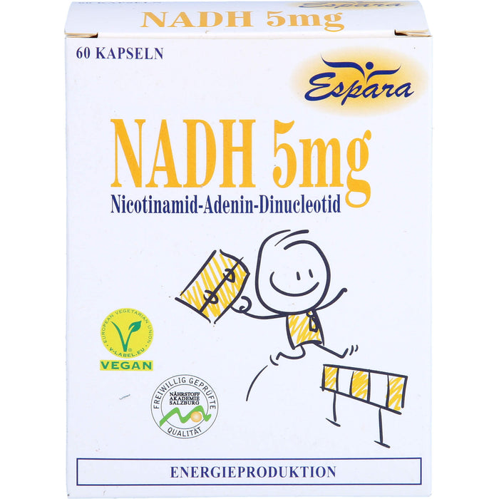 Espara NADH 5 mg mit 5 mg Co-Enzym 1 Kapseln, 60 St. Kapseln