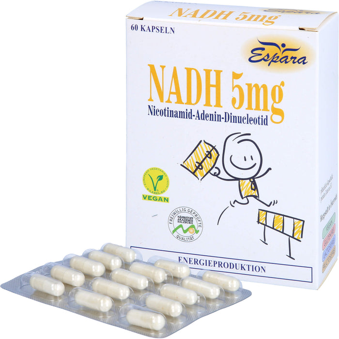 Espara NADH 5 mg mit 5 mg Co-Enzym 1 Kapseln, 60 pc Capsules