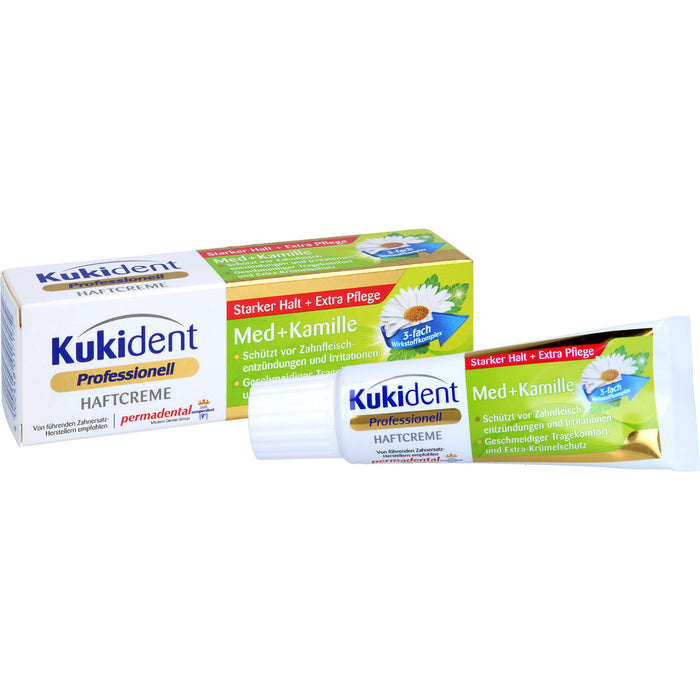 Kukident Haftcreme Med + Kamille extra starker Halt, 40 g Cream