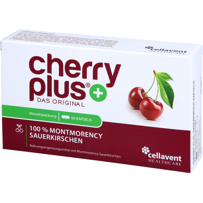 cherry plus 100 % Montmorency Sauerkirschen Kapseln, 60 pcs. Capsules