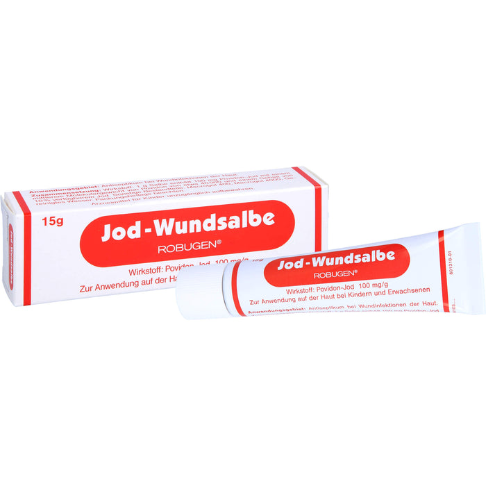 Jod-Wundsalbe Robugen, 100 mg/g, 15 g SAL