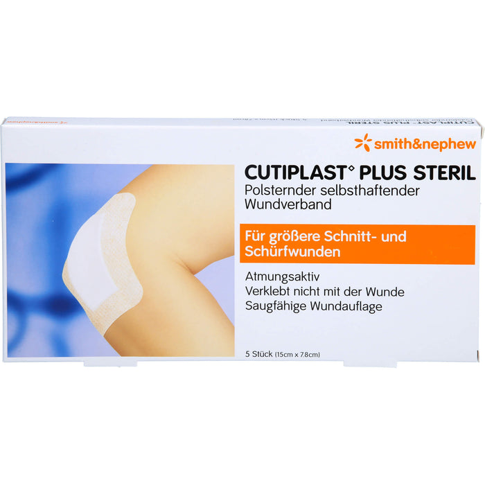 Cutiplast 15x7,8cm plus steril, 5 pc Pansements