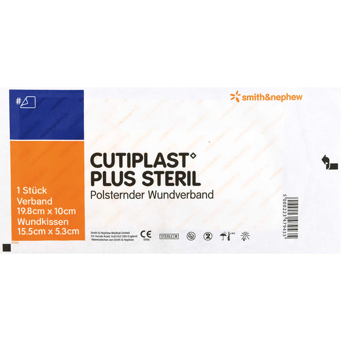 Cutiplast 10x19,8cm plus steril, 5 pcs. Wound dressings