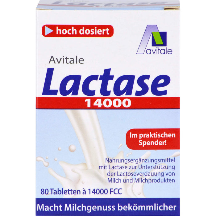 Avitale Lactase 14000 Tabletten, 80 pc Tablettes