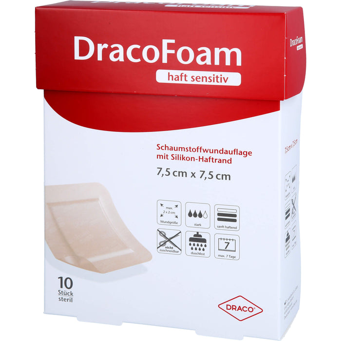 DracoFoam haft sensitiv Schaumstoffverband, 10 St VER