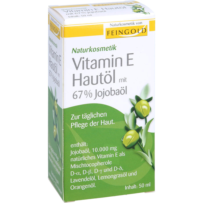 Vitamin E Hautöl mit 67% Jojobaöl, 50 ml OEL