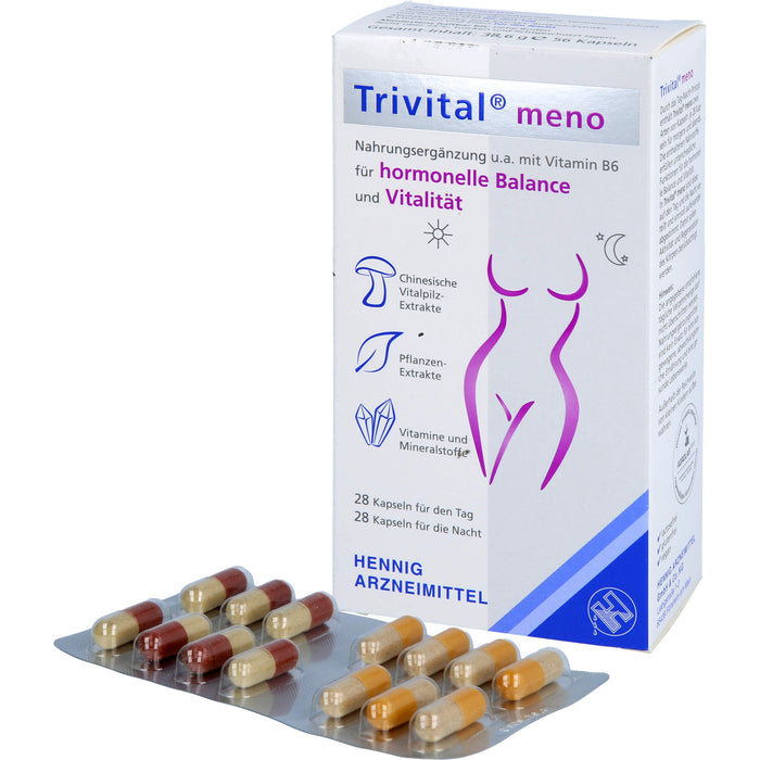 Trivital meno Kapseln für hormonelle Balance und Vitalität, 56 pc Capsules