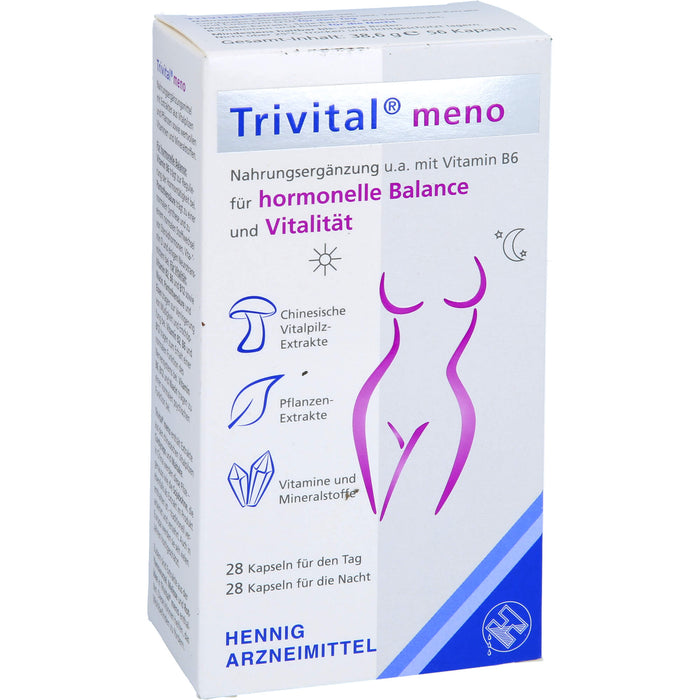 Trivital meno Kapseln für hormonelle Balance und Vitalität, 56 pcs. Capsules