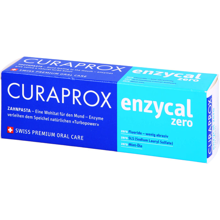 Curaprox enzycal zero Zahnpasta, 75 ml Zahncreme