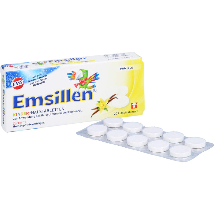 Emsillen Kinder-Halstabletten Vanille, 20 pcs. Tablets