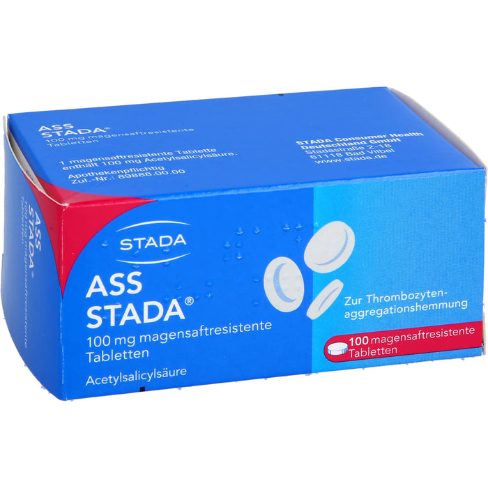 ASS Stada 100 mg Tabletten, 100 pc Tablettes