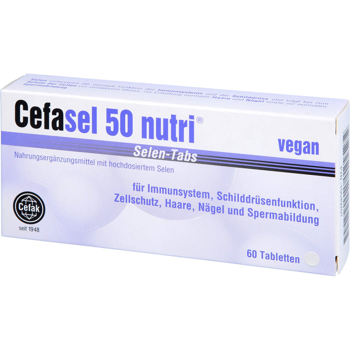 Cefasel 50 nutri Selen-TABS, 60 St TAB